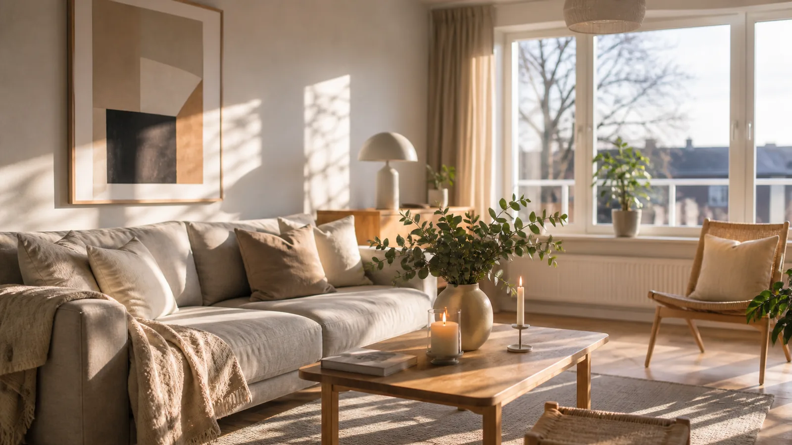 Mäklare och säljare skakar hand i Sundsvall